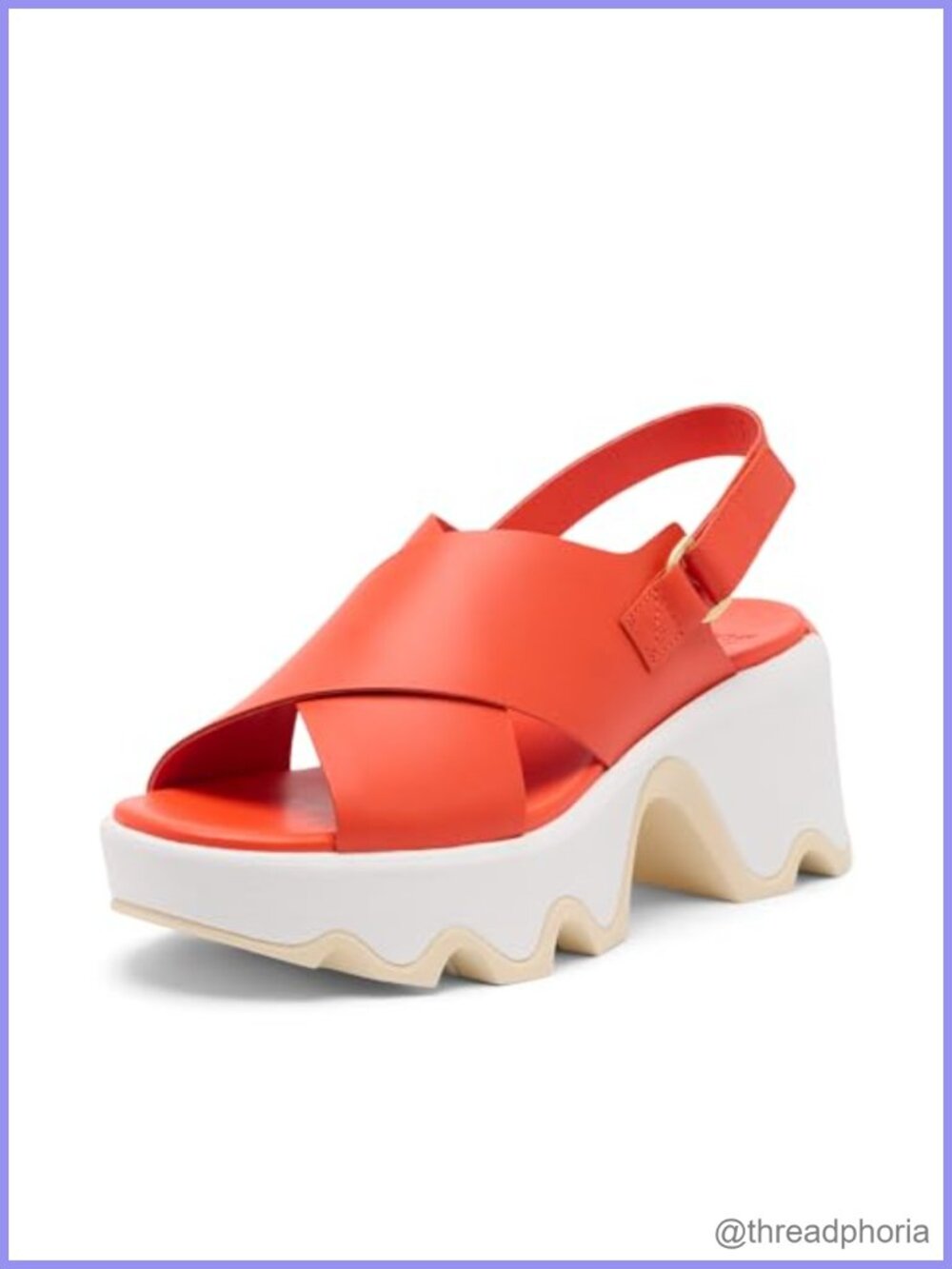 Sorel Kinetic Aura Slingback Platform Sport Sandals Leather EVA Comfort